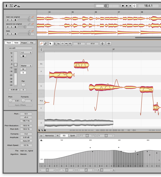 melodyne singletrack